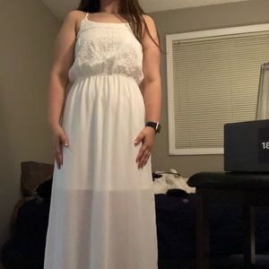 White long dress